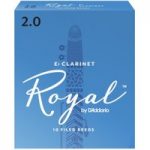 Rico Royal by DAddario Eb Clarinet Reeds 2.0 Strength Pack of 10