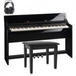 Roland DP90SE Digital Piano Package Polished Ebony