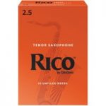 Rico by DAddario Tenor Saxophone Reeds 2.5 Strength Pack of 10