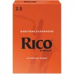 Rico by DAddario Baritone Saxophone Reeds 2.5 Strength Pack of 10
