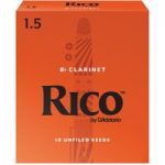 Rico by DAddario Clarinet Reeds 1.5 Strength Pack of 10