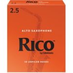 Rico by DAddario Alto Saxophone Reeds 2.5 Strength Pack of 10
