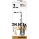 DAddario Select Jazz Unfiled Tenor Saxophone Reeds 3M Pack of 5