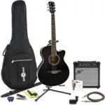 Single Cutaway Electro Acoustic Guitar + Complete Pack by Gear4music