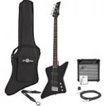 Harlem Z Bass Guitar + 15W Amp Pack Black