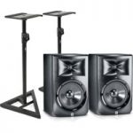 JBL LSR308 Two Way Active Studio Monitors with Free Stands (Pair)