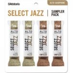 Daddario Select Jazz Alto Sax Reed Sampler Pack Strength 3S 3M