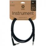 Planet Waves Classic Series 1/4″ Instrument Cable Right Angle 20ft