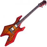 BC Rich Warlock MK9 Guitar with Hard Case Cherry Red Sunburst