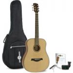 3/4 Size Acoustic Travel Guitar Pack by Gear4music