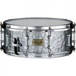 Tama SLP 14 x 5.5 Vintage Hammered Steel Snare Drum