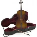 Student 4/4 Size Cello with Case Antique Fade by Gear4music