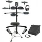 Roland TD-1K V-Drums Electronic Drum Kit with Amp Stool and Sticks