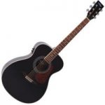 Vintage VE300 Folk Electro Acoustic Guitar Gloss Black