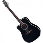Takamine EF341SC-LH Left-Handed Electro Acoustic Guitar Black