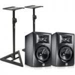 JBL LSR305 Active Studio Monitors with Stands (Pair)