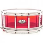 Pearl Crystal Beat 14×5 Acrylic Free Floating Snare Drum Ruby Red