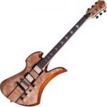 BC Rich Mockingbird MK9 Guitar with Hard Case Natural Maple Burl