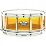 Pearl Crystal Beat 14×6.5 Acrylic Free Floating Snare Tangerine