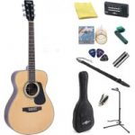 Vintage V300 Acoustic Guitar Natural + Perfect Ten Pack