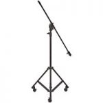 Deluxe Studio Telescopic Boom Microphone Stand by Gear4music