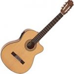 Deluxe Single Cutaway Classical Electro Acoustic Guitar by Gear4music