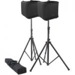 Mackie DLM8 Active PA Speakers and Free Stands