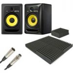 KRK Rokit RP8 G3 Active Monitor Pair including Acoustic Panels