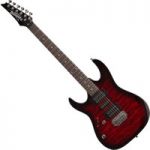 Ibanez GRX70QAL GIO Left Handed Trans Red Burst