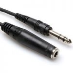 Hosa HPE-325 Headphone Extension Cable 1/4″ TRS to 1/4″ TRS 25ft