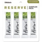 DAddario Reserve Alto Sax Reed Sampler Pack 3 3+ and 3.5
