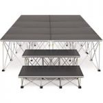 2m x 4m Portable Stage Kit by Gear4music 60cm