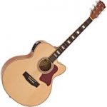 Jumbo Electro Acoustic Guitar by Gear4music Natural