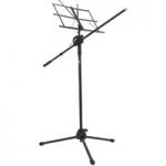 Boom Mic Stand with Music Stand by Gear4music