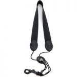 Rico Fabric Saxophone Strap Black with Plastic Snap Hook