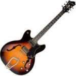 Hagstrom Viking Semi-Hollow Guitar Tobacco Sunburst