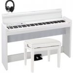 Korg LP-380 Digital Piano White with Stool and Headphones