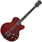 Hofner Verythin Single Cutaway Electric Guitar Red