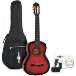 3/4 Classical Guitar Pack Redburst by Gear4music