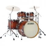 Tama Silverstar Custom 22 5pc Drum Kit Antique Brown Burst