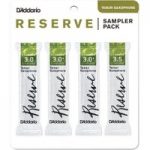 DAddario Reserve Tenor Saxophone Reed Sampler Pack 2.5 3 and 3+