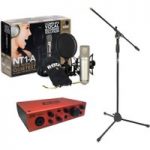 Rode NT1-A Vocal Recording Pack With ESI U22XT Interface Mic Stand