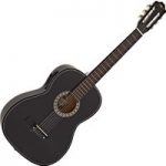 Classical Electro Acoustic Guitar Black by Gear4music
