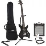 Harlem X Bass Guitar + 35W Amp Pack Black