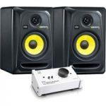 KRK Rokit RP5 G3 Active Monitors with Passive Monitor Controller