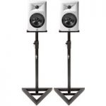 JBL LSR305 Studio Monitor White Pair With Stands