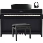 Yamaha CLP 645 Digital Piano Package Polished Ebony