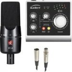 sE Electronics X1 A Condenser Mic With Audient iD4 Interface Cables