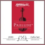 DAddario Prelude Cello 4/4 Scale Medium Tension Set