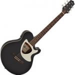 Deluxe Thinline Electro Acoustic Guitar by Gear4music Black